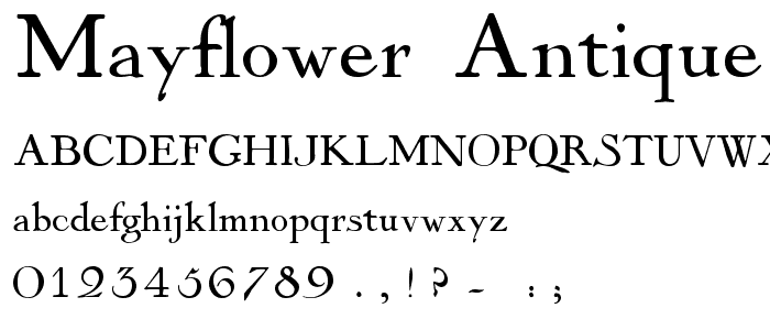 Mayflower Antique font